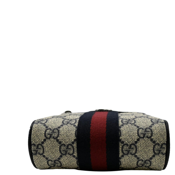 GUCCI Ophidia Small GG Canvas Messenger Bag Navy Blue 598127