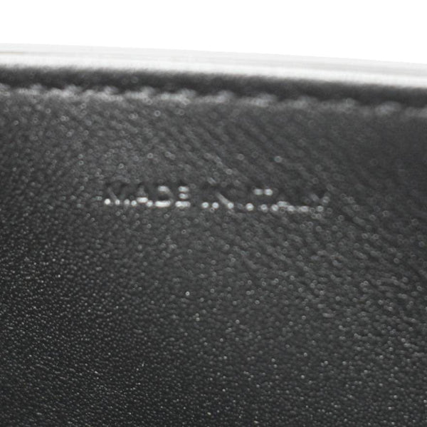 CELINE Triomphe Calfskin Leather Shoulder Bag Black