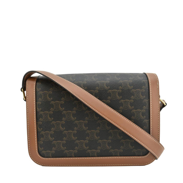 CELINE Classique Triomphe Canvas Shoulder Bag Brown
