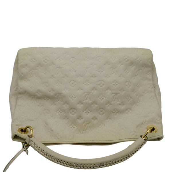 LOUIS VUITTON Artsy MM Monogram Empreinte Leatther Hobo Bag Beige