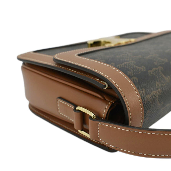 CELINE Classique Triomphe Canvas Shoulder Bag Brown