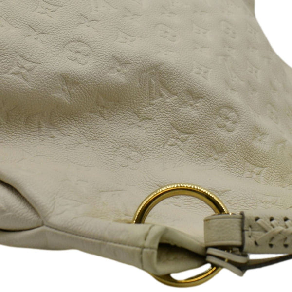 LOUIS VUITTON Artsy MM Monogram Empreinte Leatther Hobo Bag Beige