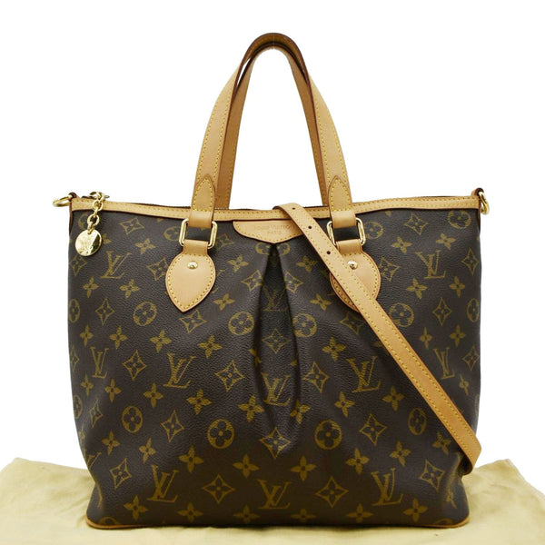 LOUIS VUITTON Palermo PM Monogram Canvas Shoulder Bag Brown