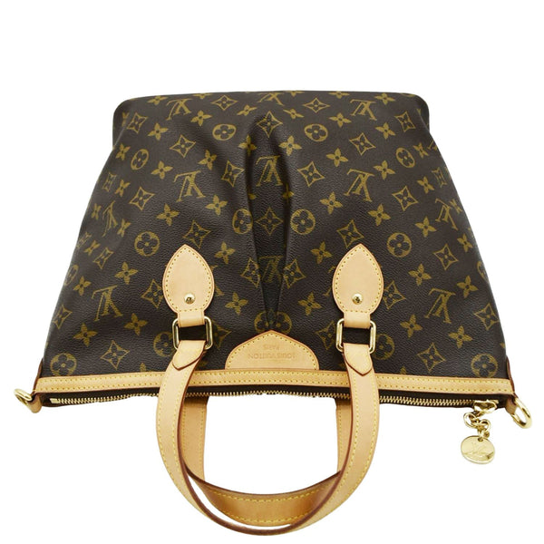 LOUIS VUITTON Palermo PM Monogram Canvas Shoulder Bag Brown