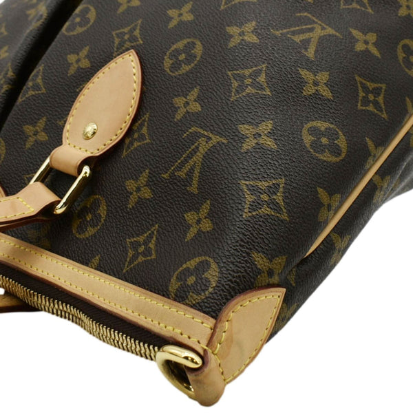 LOUIS VUITTON Palermo PM Monogram Canvas Shoulder Bag Brown