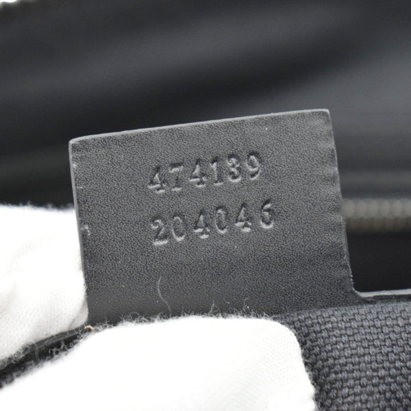 GUCCI East West GG Supreme Web Messenger Bag Black 474139