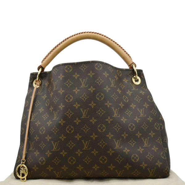 LOUIS VUITTON Artsy MM Monogram Canvas Hobo Bag Brown