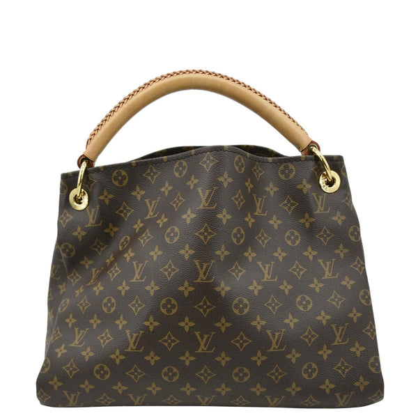 LOUIS VUITTON Artsy MM Monogram Canvas Hobo Bag Brown