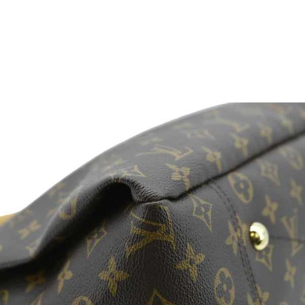 LOUIS VUITTON Artsy MM Monogram Canvas Hobo Bag Brown