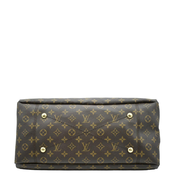LOUIS VUITTON Artsy MM Monogram Canvas Hobo Bag Brown