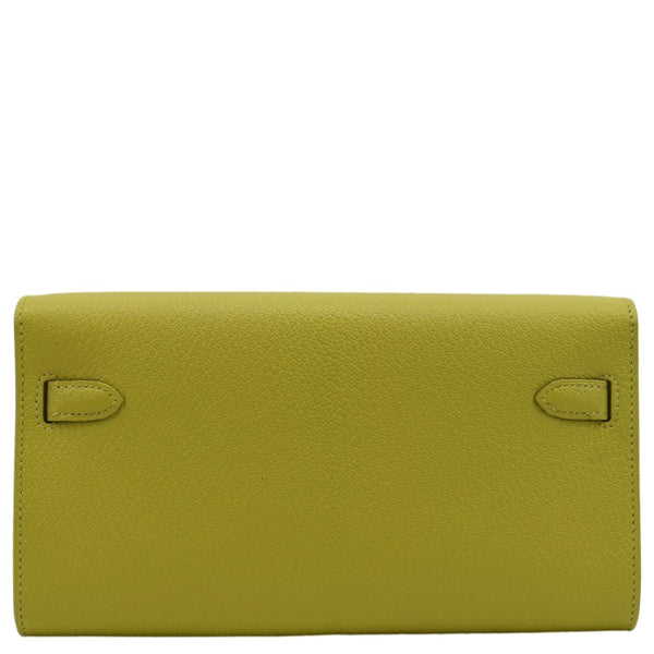 HERMES Kelly To Go Leather Wallet Lime