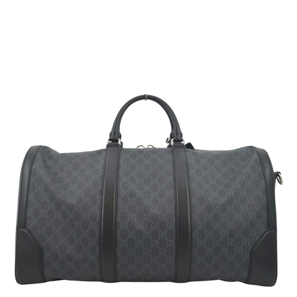 GUCCI Carry-on GG Supreme Canvas Duffle Bag Black 478323