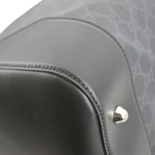 GUCCI Carry-on GG Supreme Canvas Duffle Bag Black 478323