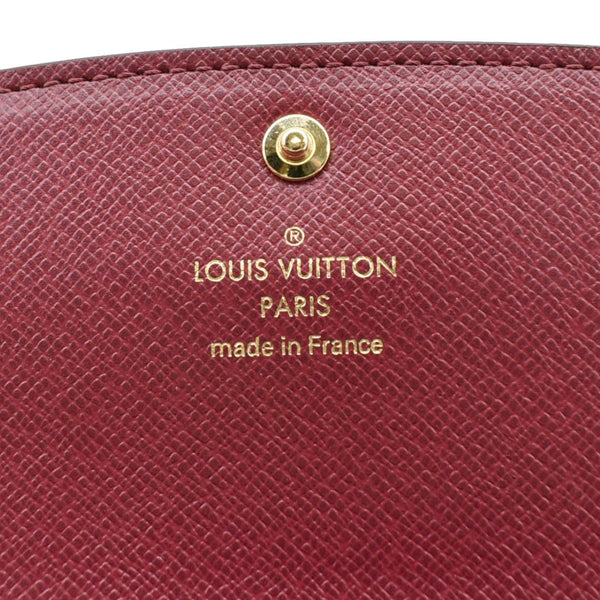 LOUIS VUITTON Emilie Monogram Canvas Wallet Brown