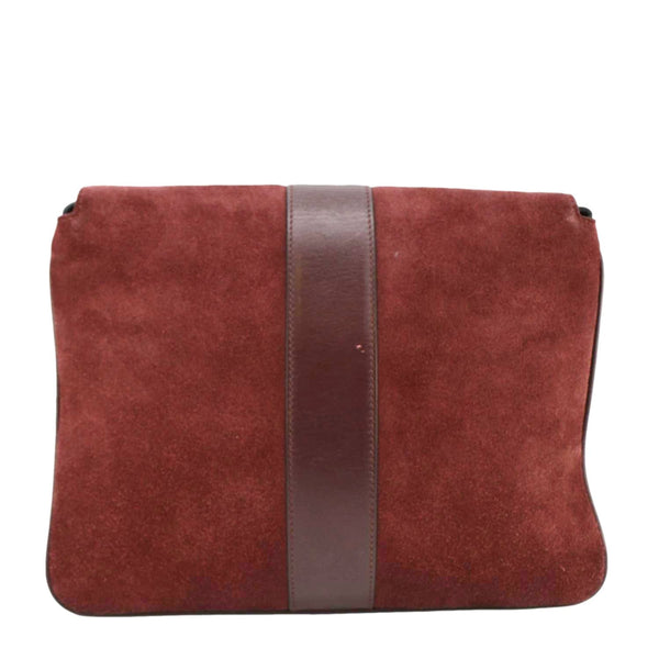 GUCCI Arli Medium Suede Leather Crossbody Bag Red 550126