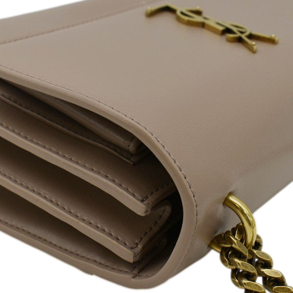 YVES SAINT LAURENT Monogram Sunset Medium Leather Shoulder Bag Rosy Sand