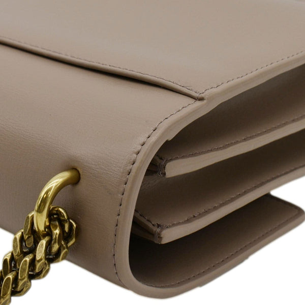 YVES SAINT LAURENT Monogram Sunset Medium Leather Shoulder Bag Rosy Sand