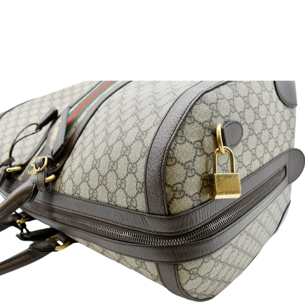 GUCCI Savoy Large GG Supreme Canvas Duffle Bag Beige 724612