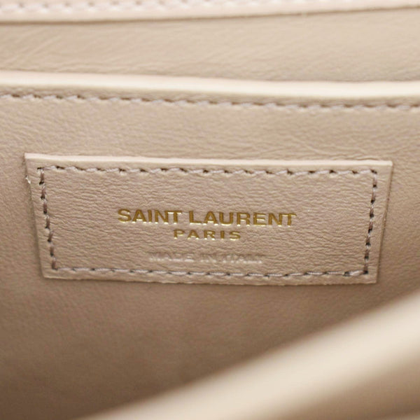 YVES SAINT LAURENT Monogram Sunset Medium Leather Shoulder Bag Rosy Sand