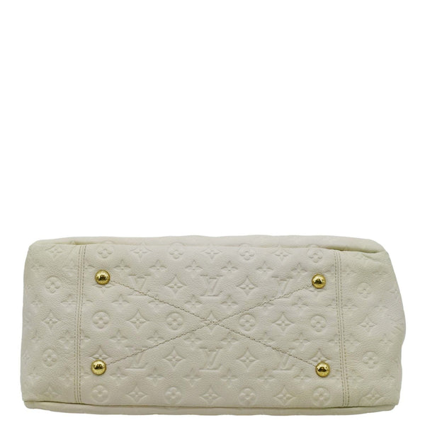 LOUIS VUITTON Artsy MM Monogram Empreinte Leatther Hobo Bag Beige