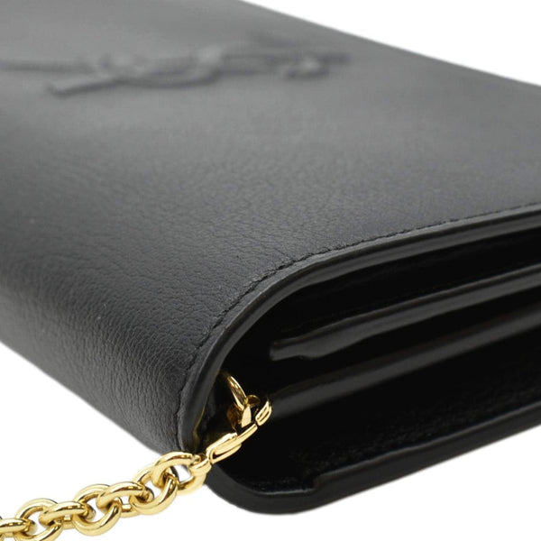 YVES SAINT LAURENT Belle De Jour Chain Leather Crossbody Bag Black