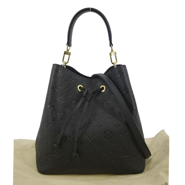 LOUIS VUITTON NeoNoe MM Monogram Empreinte Leather Shoulder Bag Black