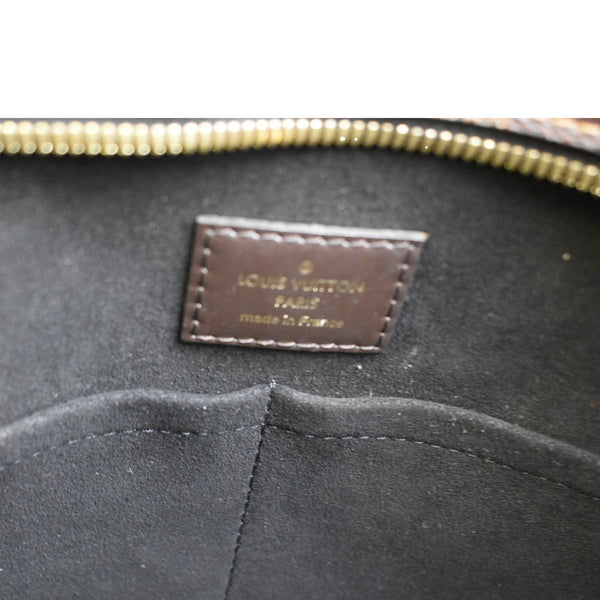 LOUIS VUITTON Jersey Damier Ebene Tote Shoulder Bag Brown