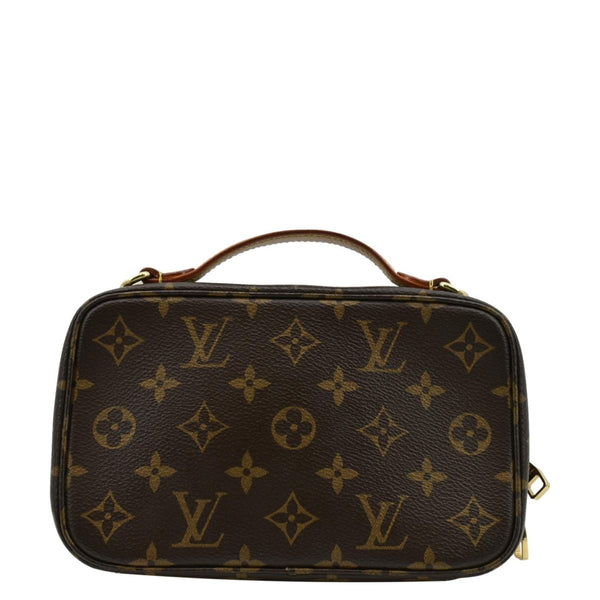 LOUIS VUITTON Utility Monogram Canvas Crossbody Bag Brown