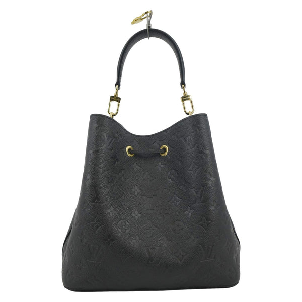 LOUIS VUITTON NeoNoe MM Monogram Empreinte Leather Shoulder Bag Black