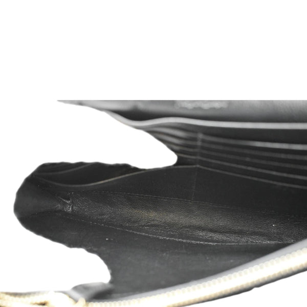 YVES SAINT LAURENT Belle De Jour Chain Leather Crossbody Bag Black