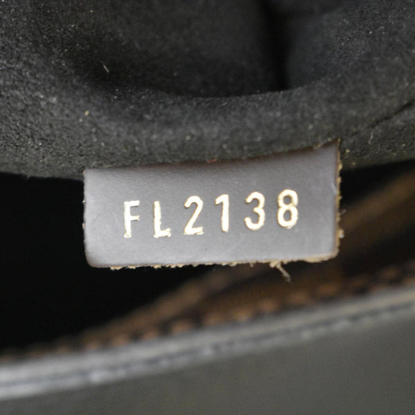 LOUIS VUITTON Jersey Damier Ebene Tote Shoulder Bag Brown