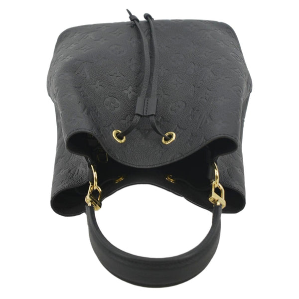 LOUIS VUITTON NeoNoe MM Monogram Empreinte Leather Shoulder Bag Black