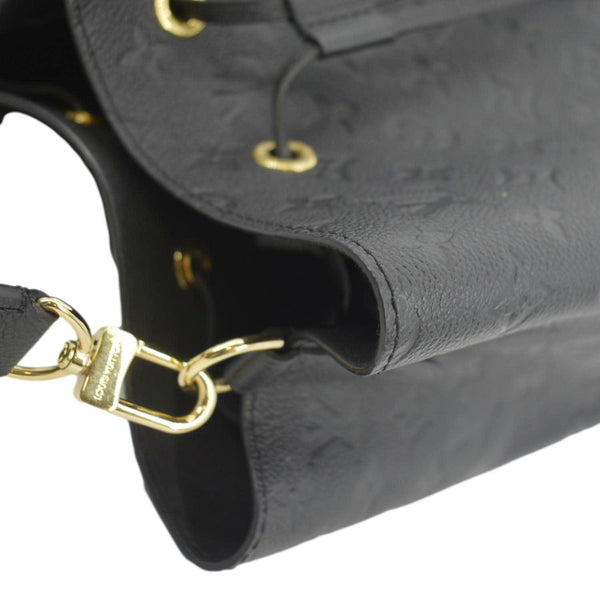 LOUIS VUITTON NeoNoe MM Monogram Empreinte Leather Shoulder Bag Black