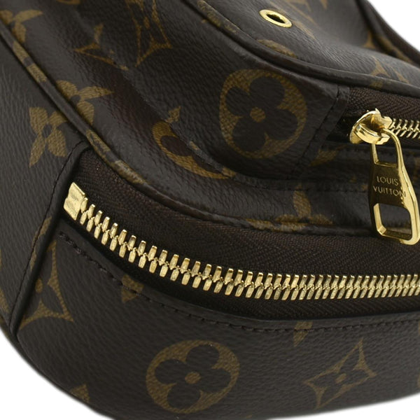 LOUIS VUITTON Utility Monogram Canvas Crossbody Bag Brown