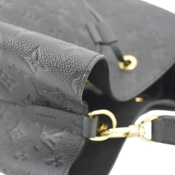 LOUIS VUITTON NeoNoe MM Monogram Empreinte Leather Shoulder Bag Black