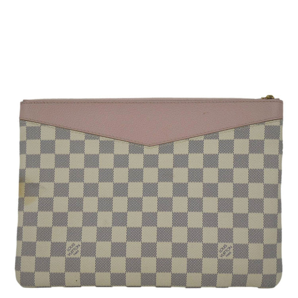 LOUIS VUITTON Daily Damier Azur Pouch Rose Ballerine Pink
