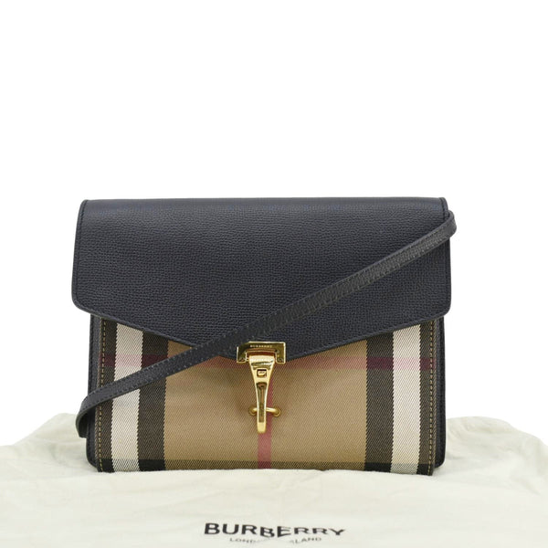 BURBERRY Macken Small Canvas Crossbody Bag Black