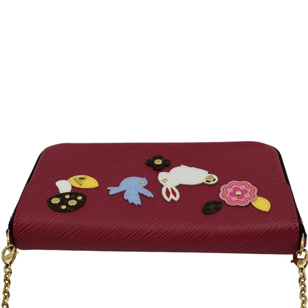 LOUIS VUITTON Easter Felicie Epi Leather Pochette Crossbody Bag Pink