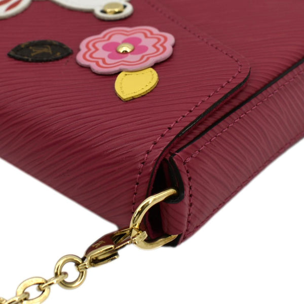 LOUIS VUITTON Easter Felicie Epi Leather Pochette Crossbody Bag Pink