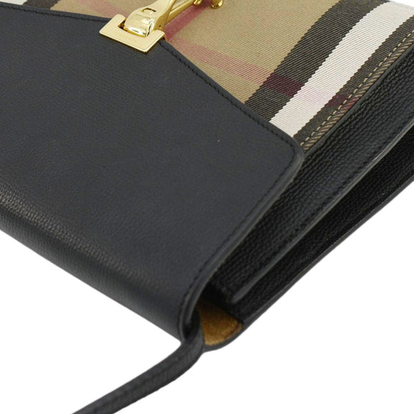 BURBERRY Macken Small Canvas Crossbody Bag Black
