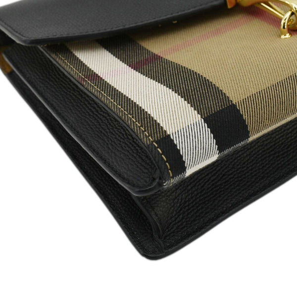 BURBERRY Macken Small Canvas Crossbody Bag Black