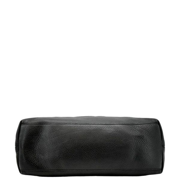 Gucci Soho Medium Pebbled Leather Shoulder Bag Black 308982