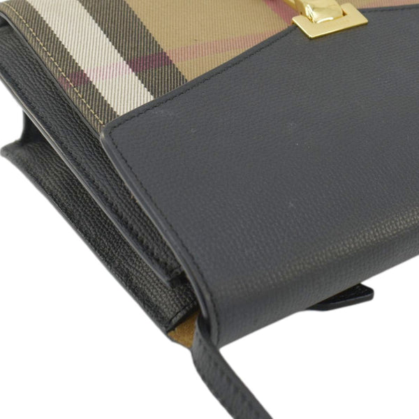 BURBERRY Macken Small Canvas Crossbody Bag Black