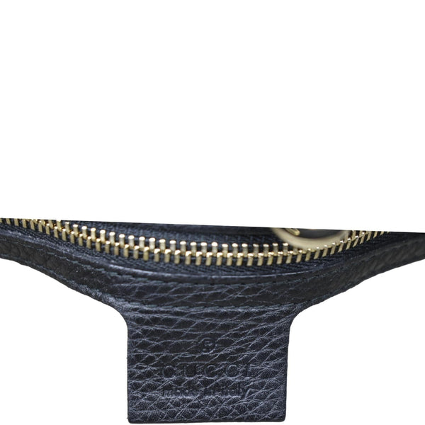 Gucci Soho Medium Pebbled Leather Shoulder Bag Black 308982