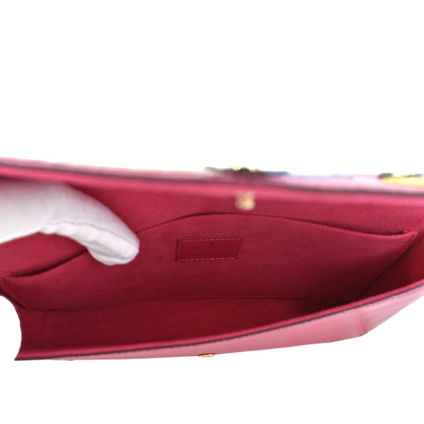 LOUIS VUITTON Easter Felicie Epi Leather Pochette Crossbody Bag Pink
