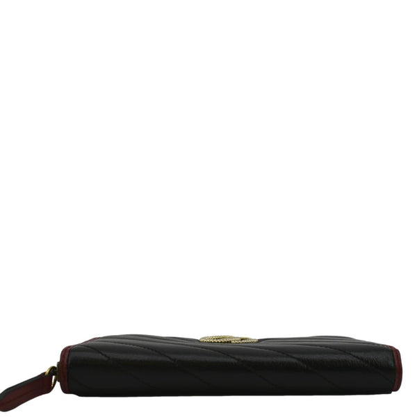 GUCCI GG Marmont Leather Zip Around Wallet Black 573810