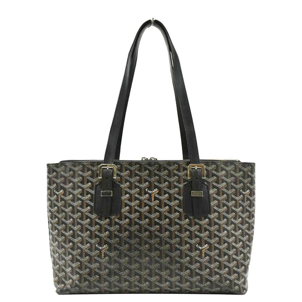 GOYARD Okinawa PM Canvas Tote Bag Black back look