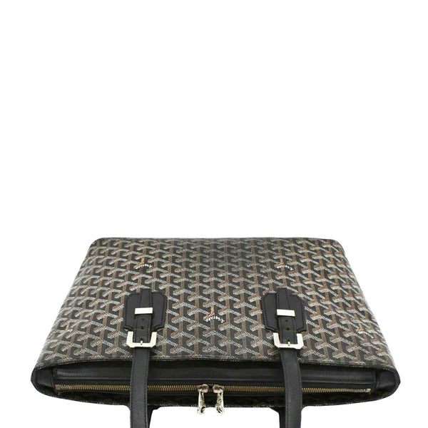 GOYARD Okinawa PM Canvas Tote Bag Black upper look