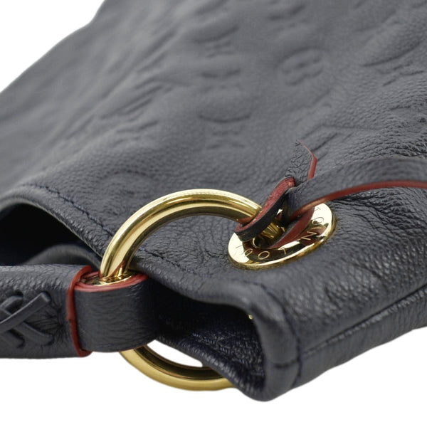 LOUIS VUITTON Artsy MM Empreinte Leather Shoulder Bag Navy Blue