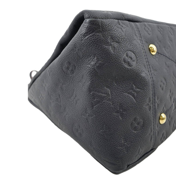 LOUIS VUITTON Artsy MM Empreinte Leather Shoulder Bag Navy Blue